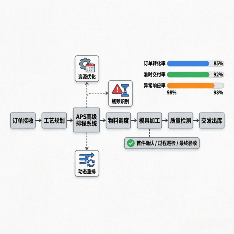 模具生产全流程数字化管理：APS高级排程与质量管控实战解析 