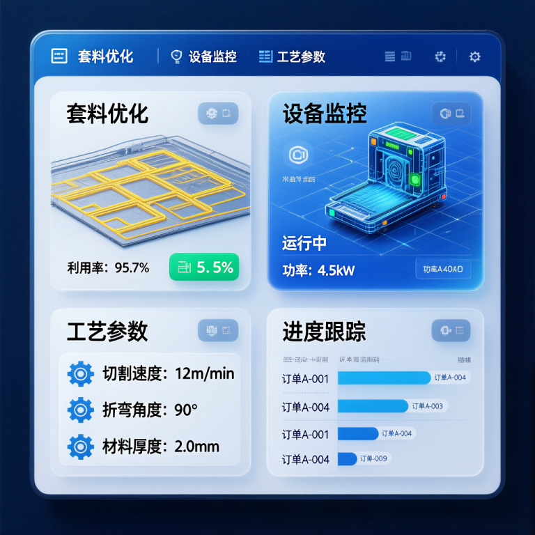 苏州钣金厂都在用的生产管理系统，支持激光+折弯全流程管理