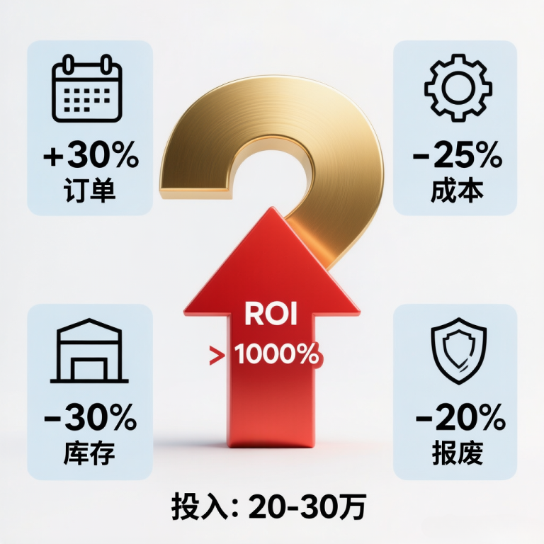 ROI深度解析：投入30万，年省400万+？模具生产管理系统的真实效益与投资回报测算 