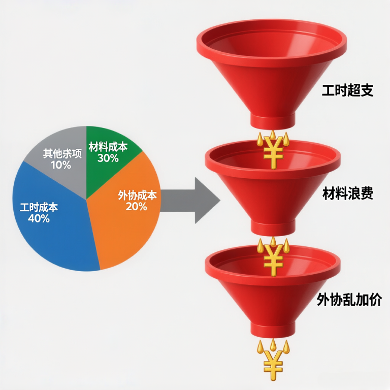 一套模报价30万，做完发现只赚了5000？模具厂成本黑洞怎么破 | 摩杰斯成本核算实战 
