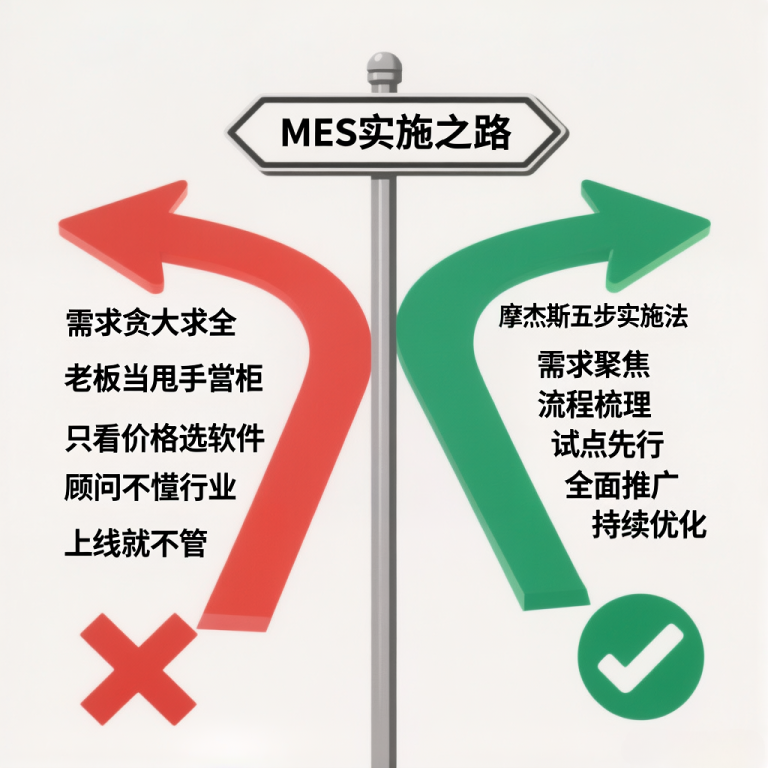 生产管理系统实施成功率不到30%？摩杰斯14年200家客户总结：走弯路的工厂都踩了这5个坑 | 实施方法论