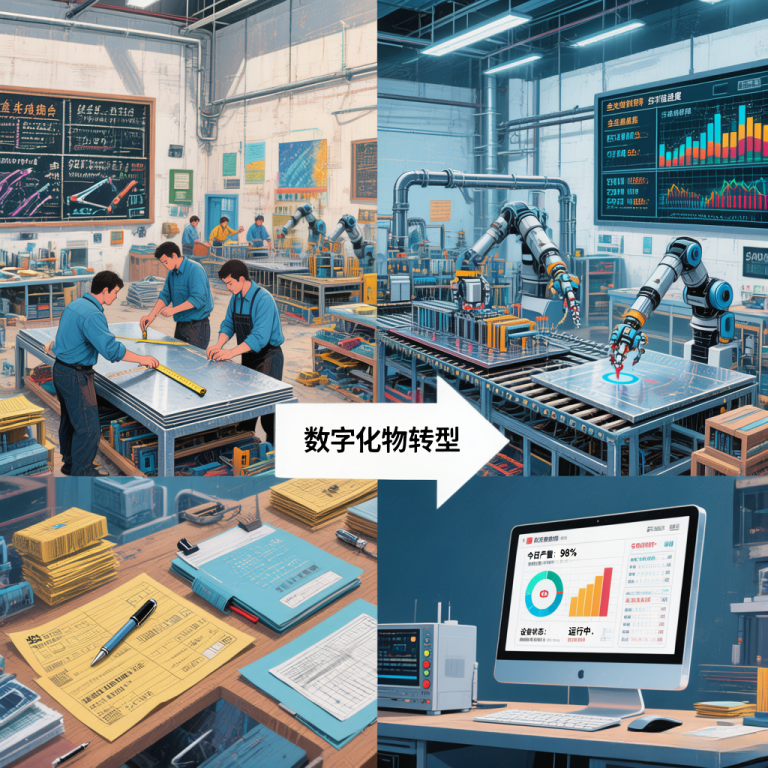 钣金行业数字化转型指南：深入解析钣金ERP与MES系统的核心差异与选型策略