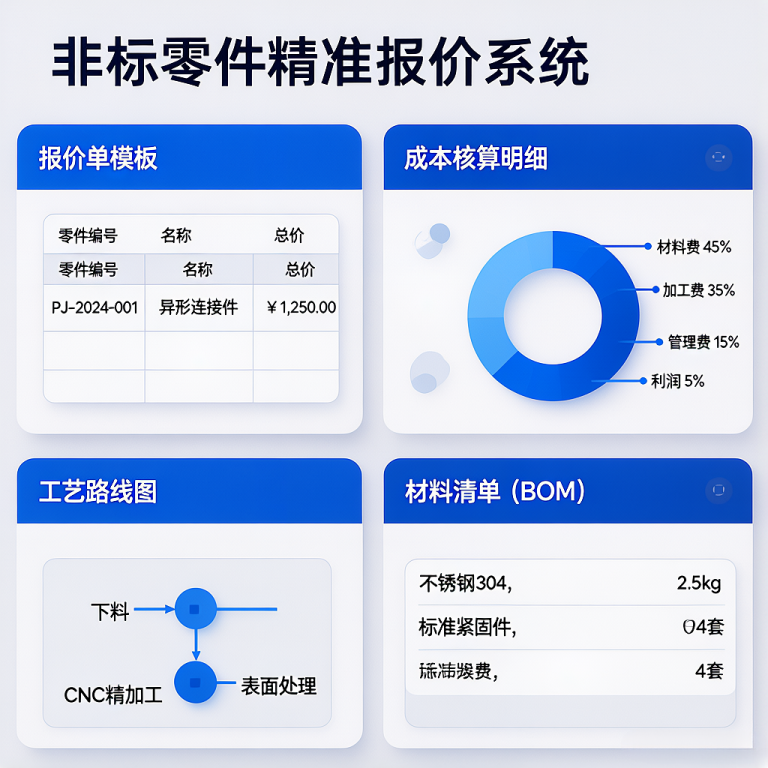 非标零件报价怎么算？中小企业精准报价实战指南