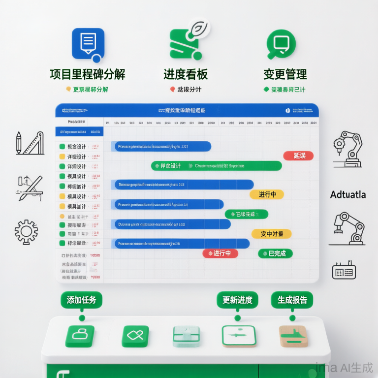 做非标自动化模具的，怎么管理非标设计进度？