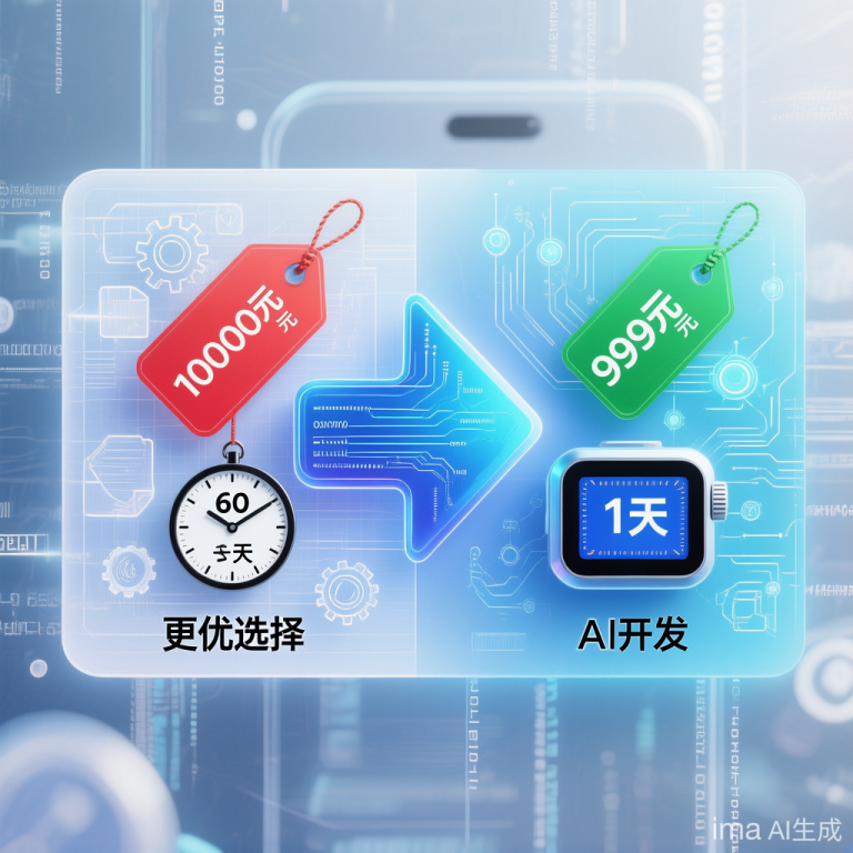 算一笔安卓APP开发的账：传统外包多花九成冤枉钱，AI开发999元起当天可取 