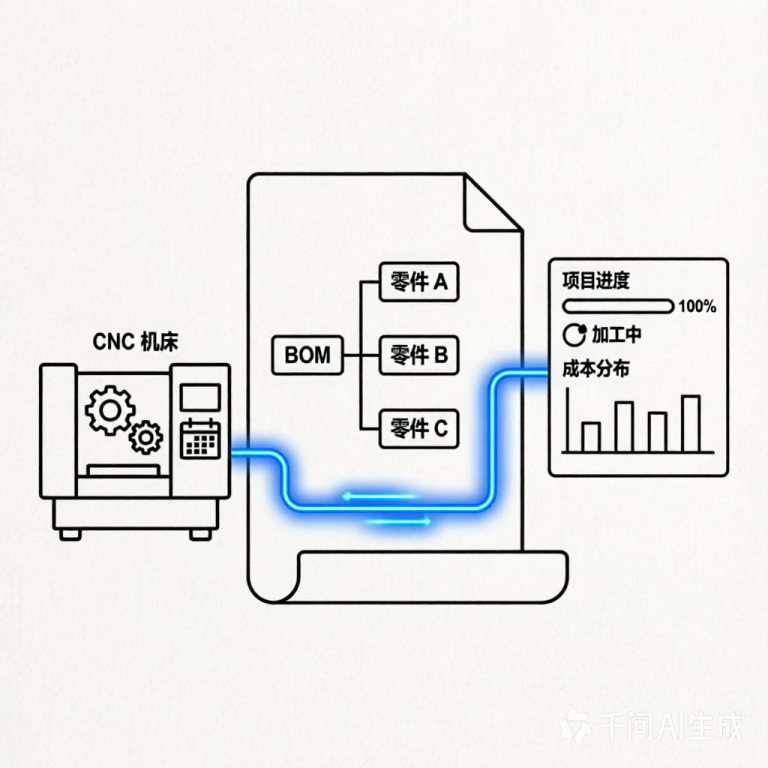 非标自动化厂用机加工管理软件只算工资？难怪项目延期、成本失控！