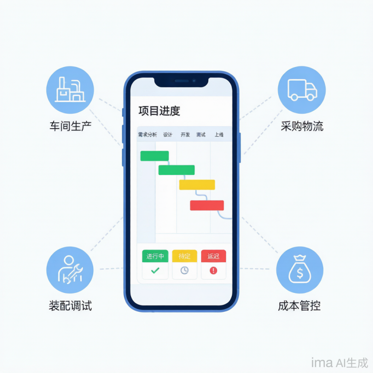 非标厂老板吐槽跑现场盯进度？一款手机看非标项目进度软件帮你破局