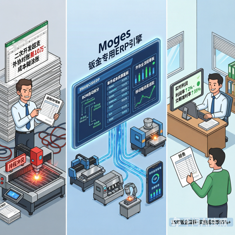 钣金生产管理系统选型成本账：避开通用系统隐性坑，选对专用系统赚回投入