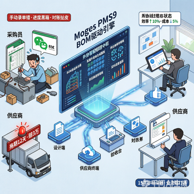 非标外协管理避坑指南：为什么通用系统不管用？BOM驱动才是解法