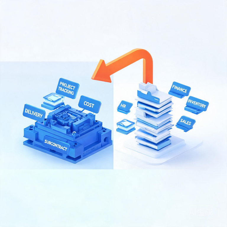 模具ERP系统和通用ERP的区别——模具厂选型必看的7大核心差异 