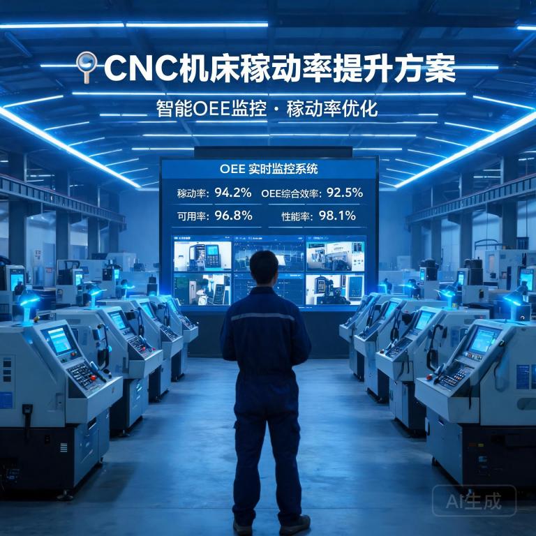机床设备稼动率提升方案：从50%到85%的实战路径 