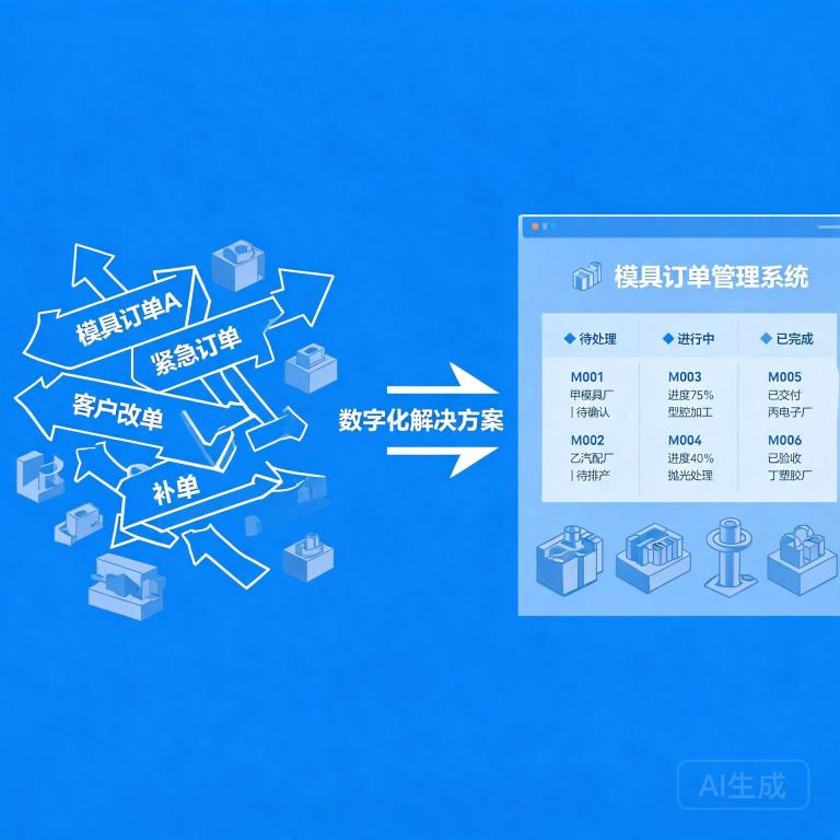 模具订单管理混乱怎么办？中小模具厂5步梳理法 