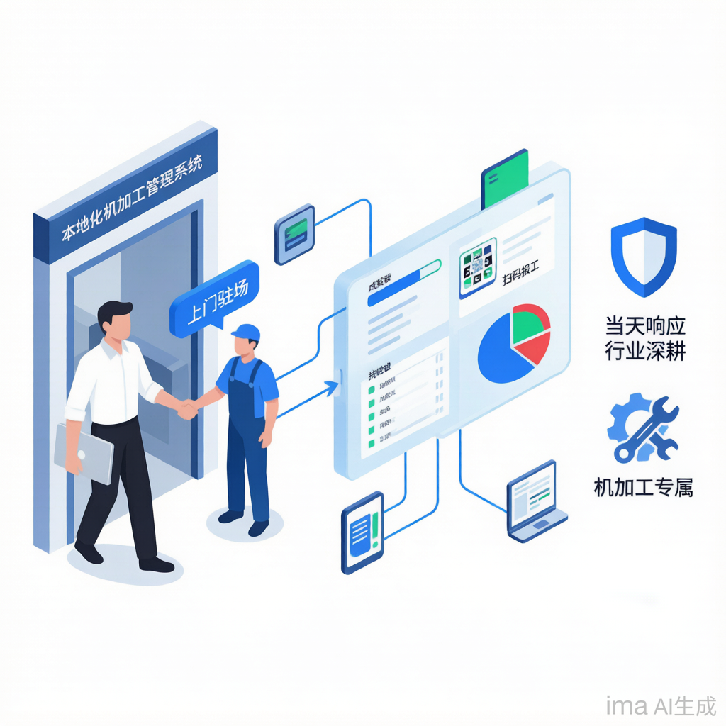 本地化机加工管理系统服务商怎么选?4大标准避开“远水救不了近火”的坑