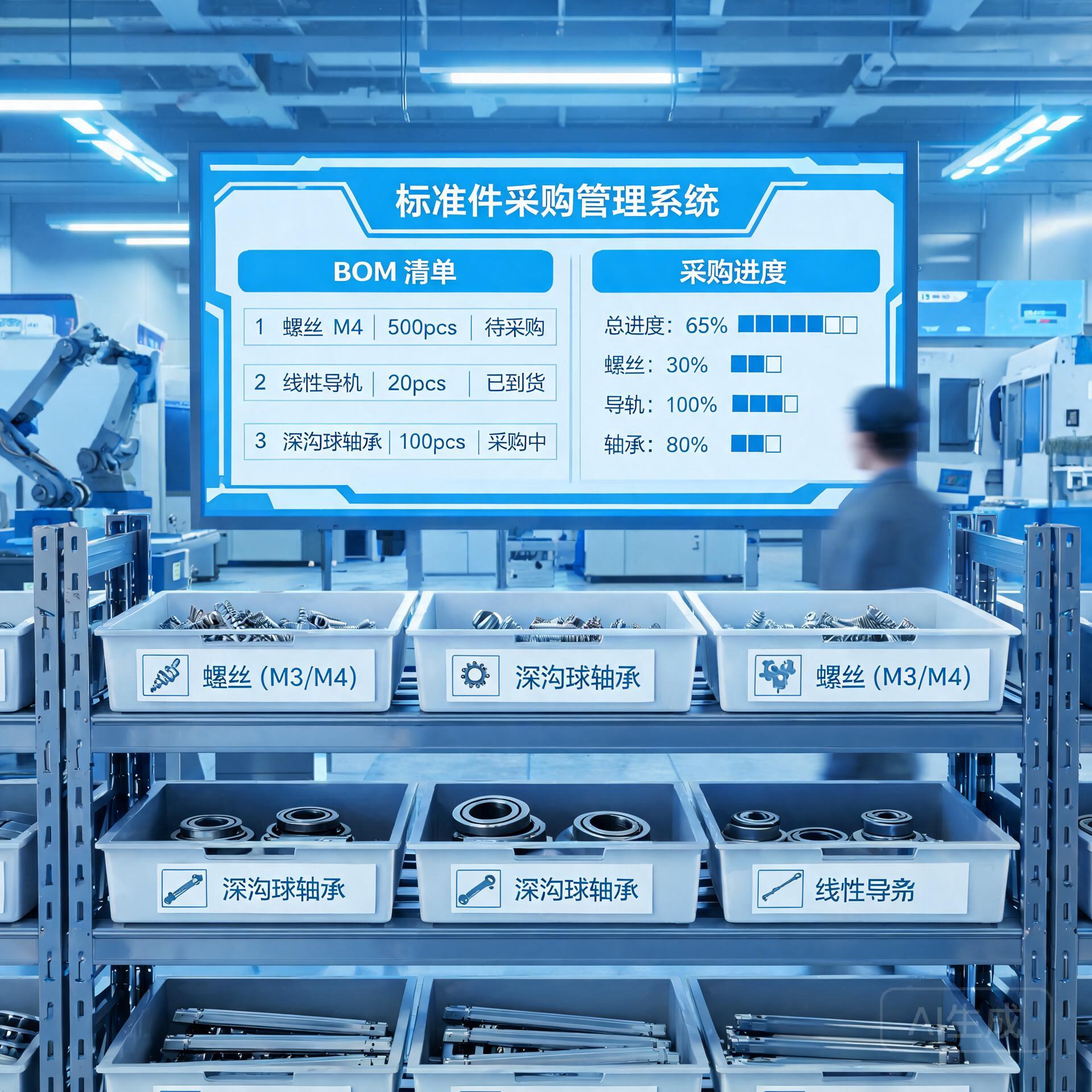 标准件采购管理软件怎么选?非标设备厂避坑实战指南